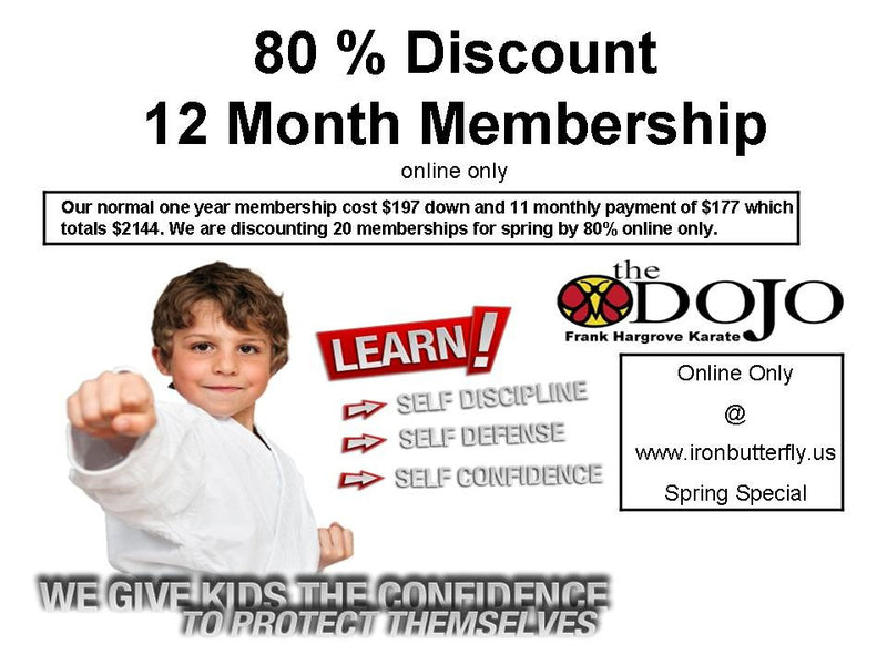 80% Discount on Karate-Do Training! WHY?