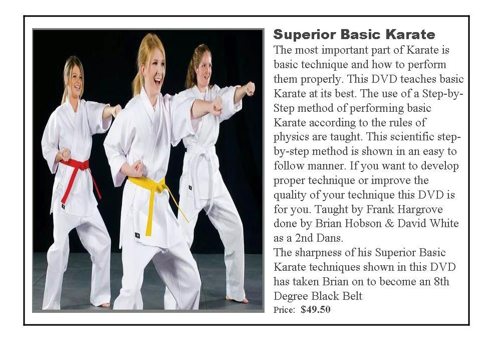 Superior Basic Karate DVD